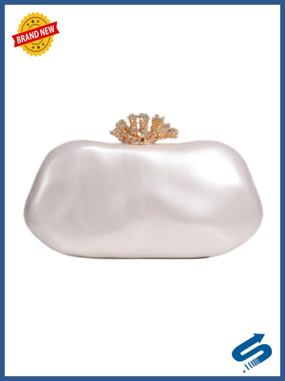 Acrylic Flower Clutch Purse Women Evening Handbag Marble Crossbody Wedding